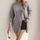 Holmstead Relaxed Turtleneck Drape Sweater