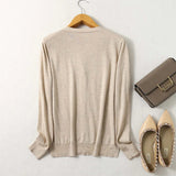 Céline V-Neck Cashmere & Silk Cardigan
