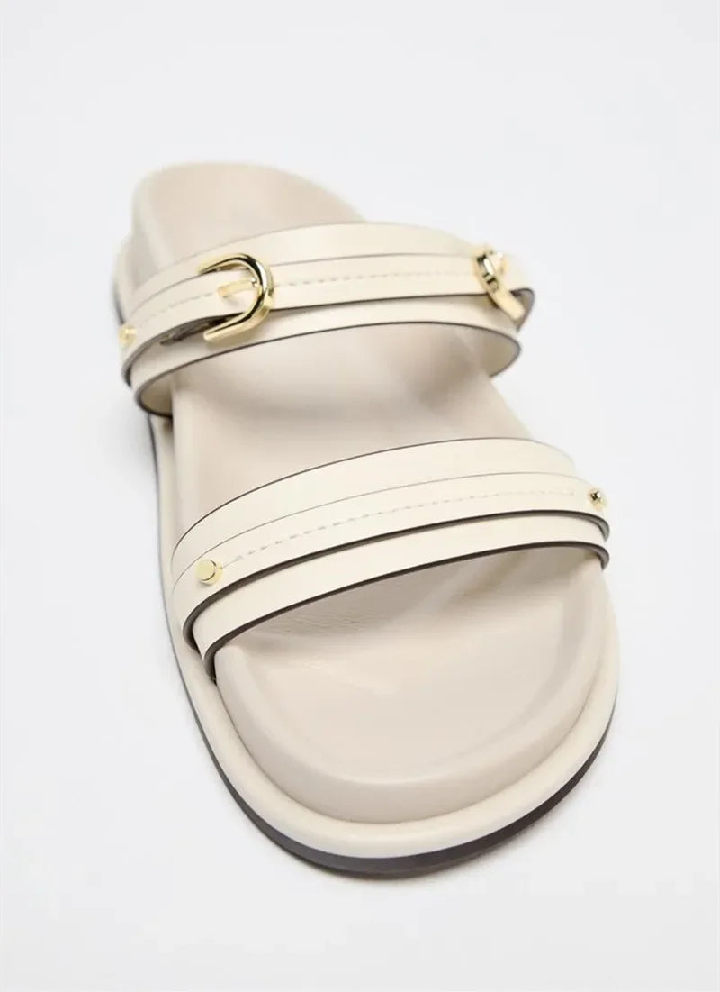 Maribel Twin Strap Flats