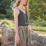 Olivia 100% Linen Summer Shorts