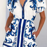Kelsey Linen Floral Two-piece Dress