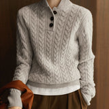 Arden Button-Up Cashmere Sweater