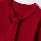Selene Scarf-Collar Cashmere Pullover