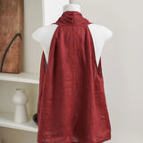 Valienne Drape Linen Vest