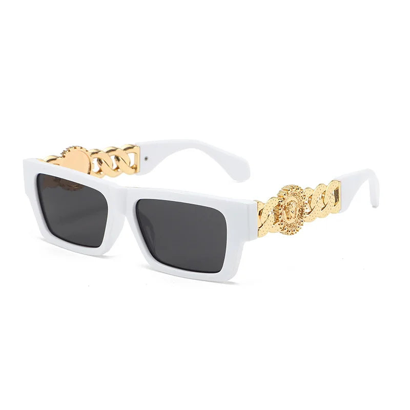 Monaco Square Oversized Sunglasses in Camel — Sunglasses
