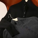 Vercelli Cashmere Button Sweater