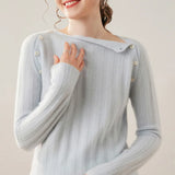 Maribel Buttoned Cashmere Sweater