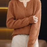 Brushed Mink Wool Pullover