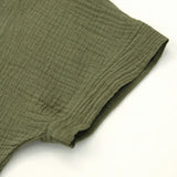 The Gauze V-Neck Crop Tee