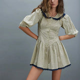 Ellen Lace Collar Mini Dress