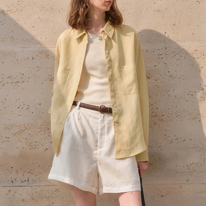 The Oversized Pocket Linen Shirt