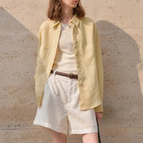 The Oversized Pocket Linen Shirt