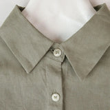 The Cropped Linen Overshirt