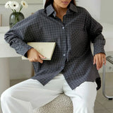 Garance Plaid Oversize Blouse