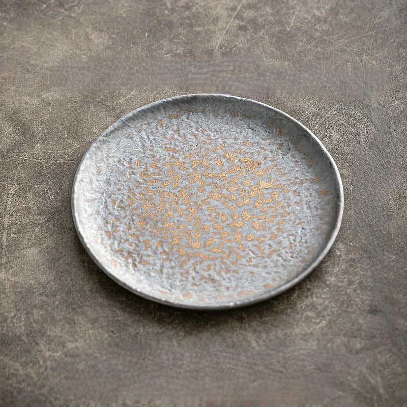 Stoneware Hammered Plates