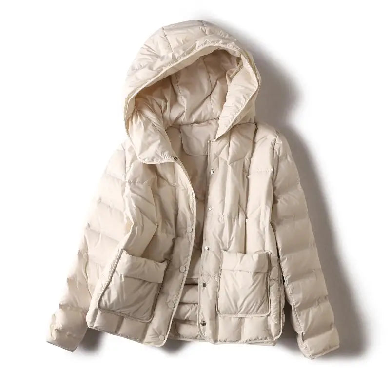 Lila Hooded Down Jacket