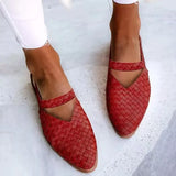 Italian Woven Leather Flats