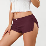 Women's Pajama Shorts Side Split Elastic Waist