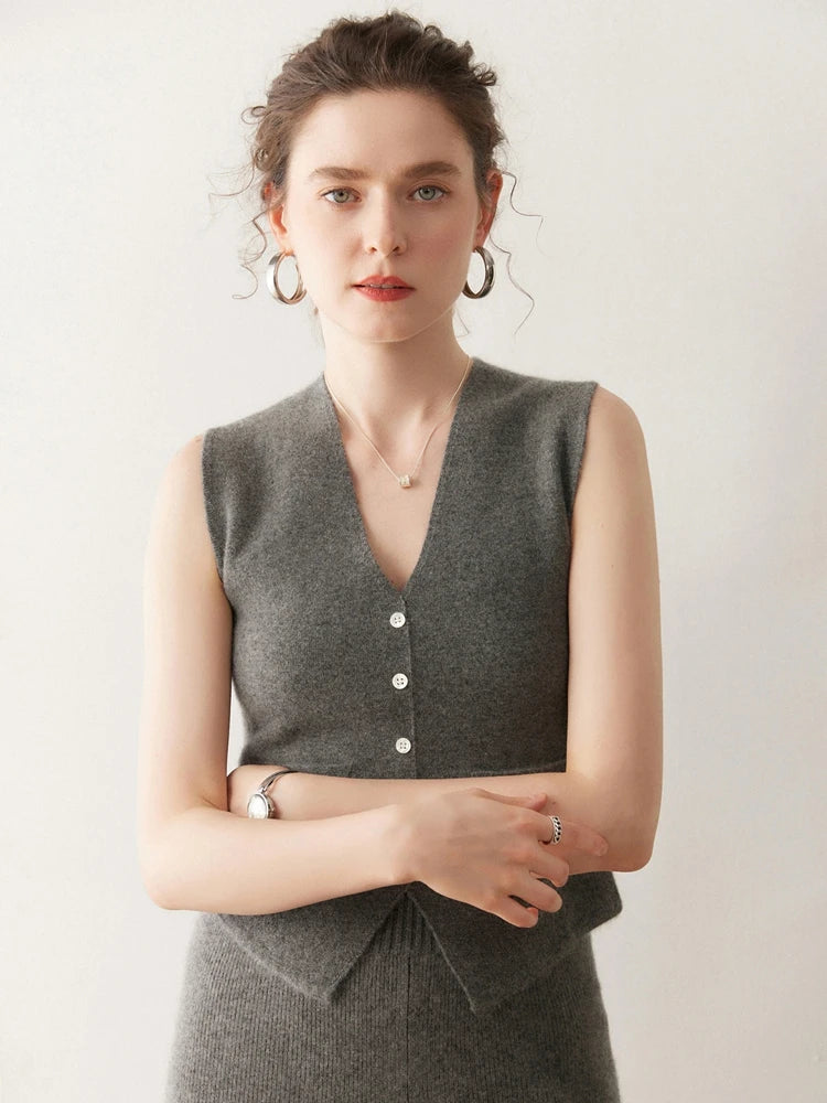 Elise Cashmere Waistcoat