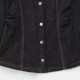 Marenza Button Denim Set