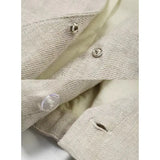 Women's Linen Tank Top V Neck Tie Front