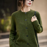 Chunky-Knit Alpaca-Blend cardigan