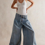 Aria Women's Pull-On Chambray Jeans