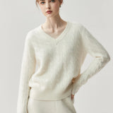 Ondine V-Neck Cashmere Pullover