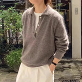 Women's 100% Wool Knit Hoodie Sweater Casual