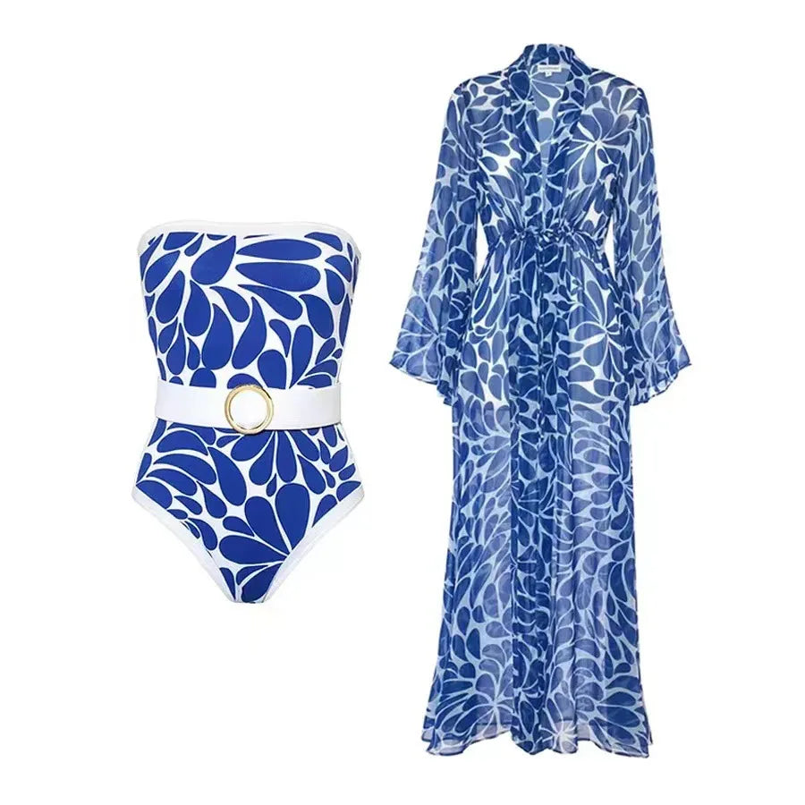 Riviera Printed One-Piece Swimsuit — Swimwear