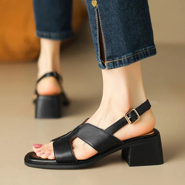 Sassari Leather Heeled Sandals