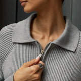 Marceau Ribbed Half-Zip Sweater