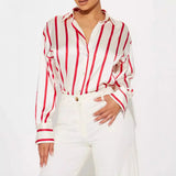 Delaney Satin Stripe Shirt