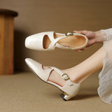 Ravello Italian Leather Cross-Strap Heel