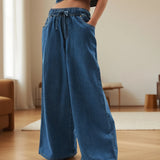 Monaco Drawstring Wide-Leg Jean