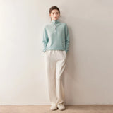 Louison Half-Button Pullover Sweater