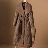 Margaux Wool-Trim Down Coat