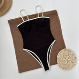 The Contrast Trim One-Piece Swimsuit