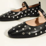Evelyn Studded Mary Janes