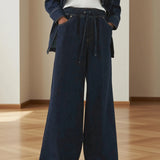 Monaco Drawstring Wide-Leg Jean