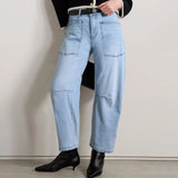 The Camden Structured Barrel Jean Denim