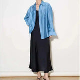 The Flowing Silk Poplin Blouse