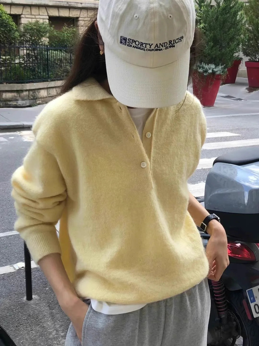 Women's 100% Wool Knit Hoodie Sweater Casual