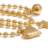 Liré Bold Star Beaded Necklace