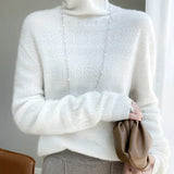 Élodie Stacked-Collar Sweater