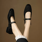 The Woven Suede Mary Jane