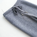 Wool Knitted Wide Leg Pants