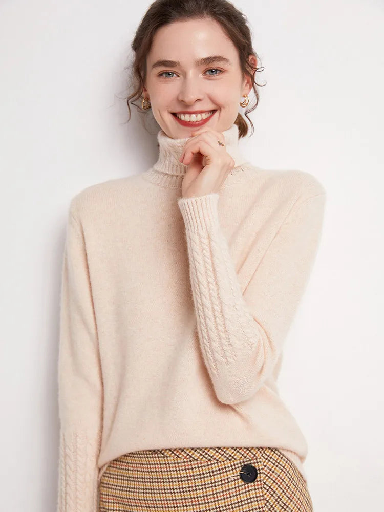 Valentina 100% Merino Turtleneck