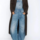 Calvia Wide-Leg Denim Overalls