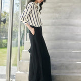 Maren Stripe Satin Blouse